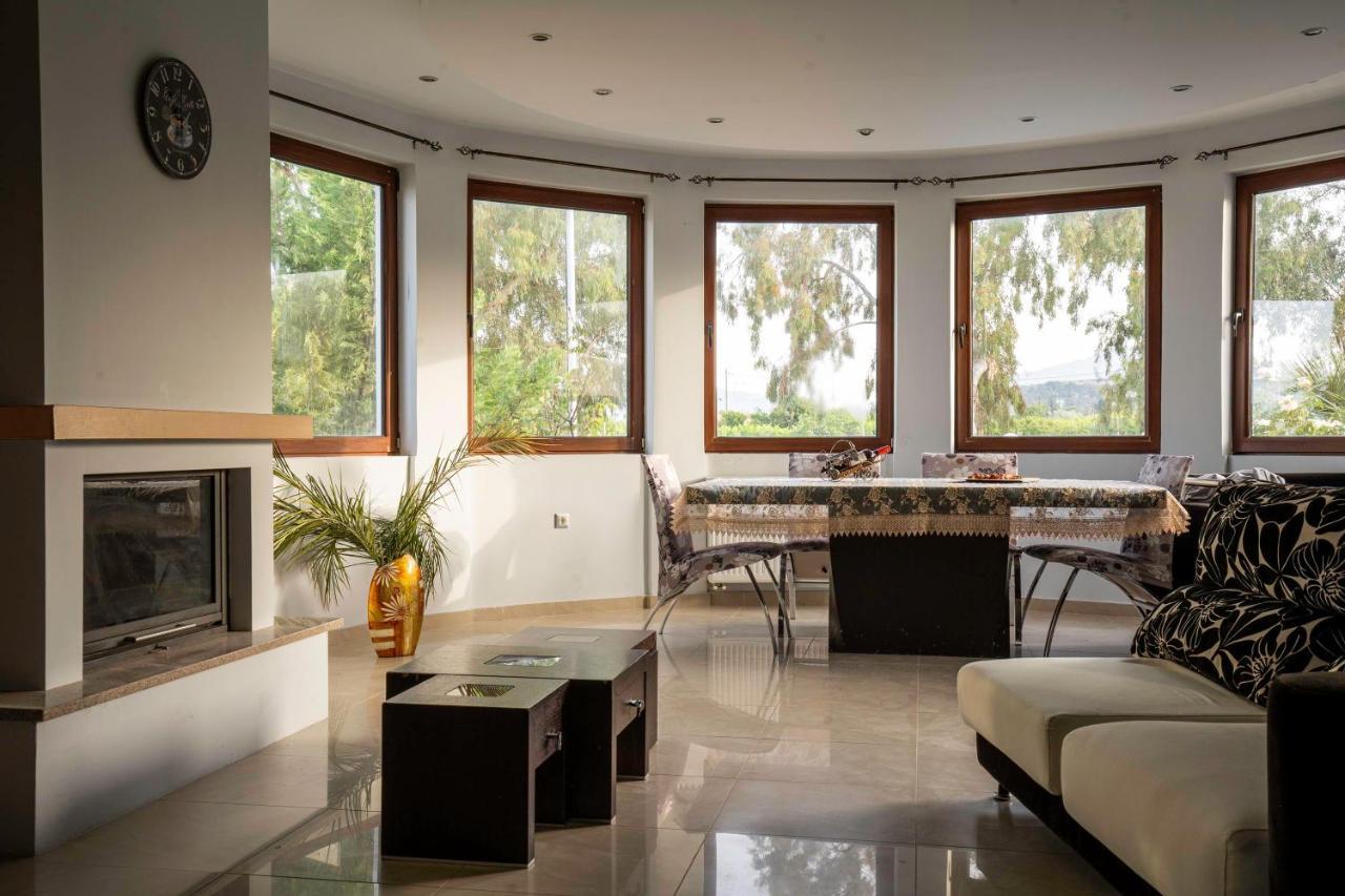 Maia Luxury Pool Villa Afantou Ngoại thất bức ảnh