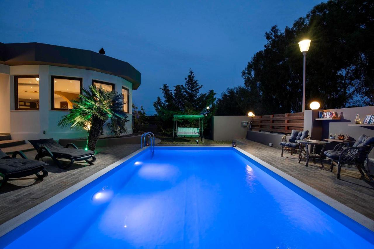 Maia Luxury Pool Villa Afantou Ngoại thất bức ảnh