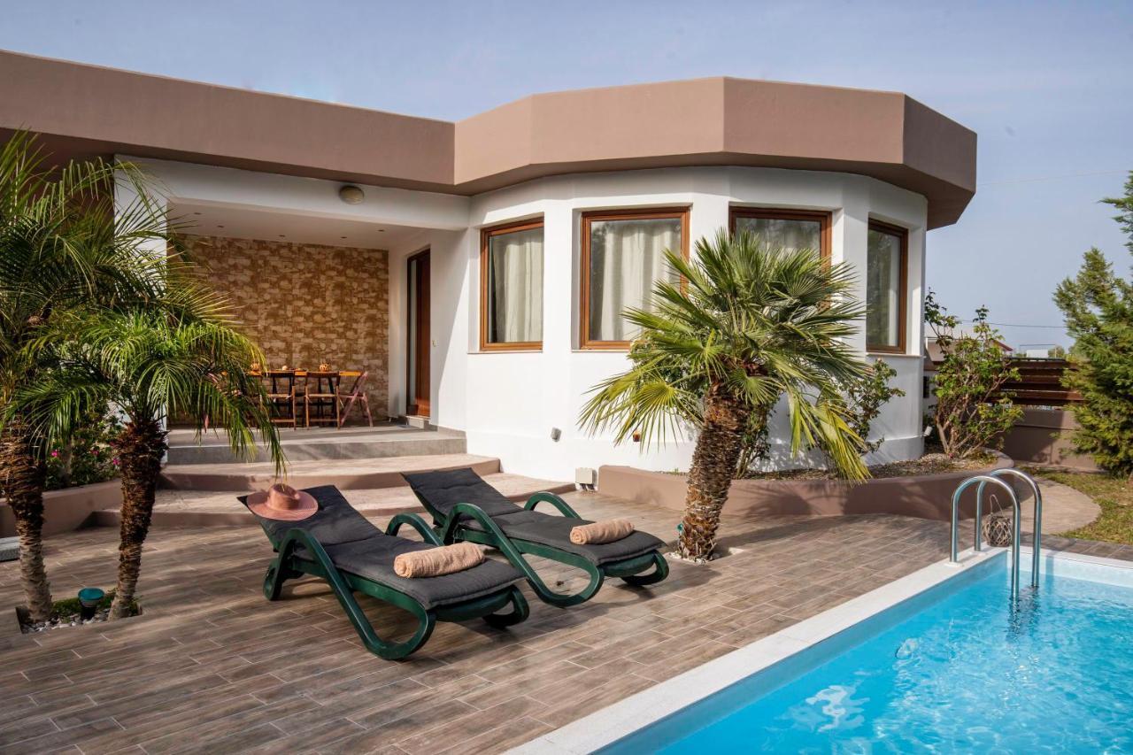 Maia Luxury Pool Villa Afantou Ngoại thất bức ảnh